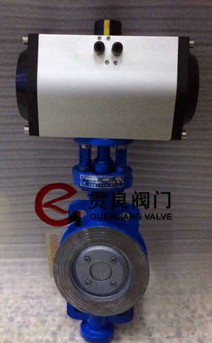 氣動(dòng)對夾硬密封蝶閥